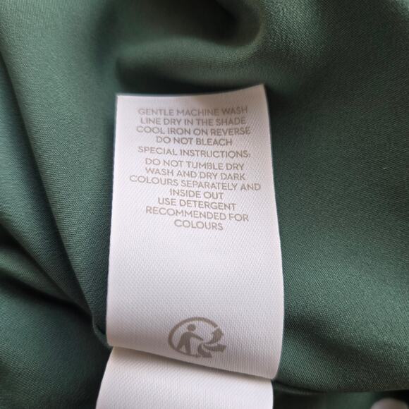 Boden Portia Polka Dot Dress Retro Professional Workwear Green Women 14 - Picture 14 of 14